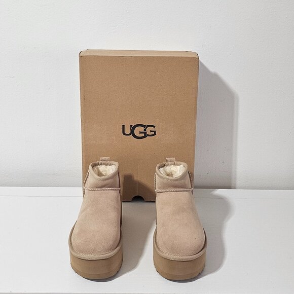 UGG Classic Ultra Mini Platform - Sand - Women's Size 5 - 1135092 - Picture 2 of 7